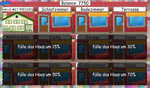 Glücksrad und Haus mit Preisen screenshot 5