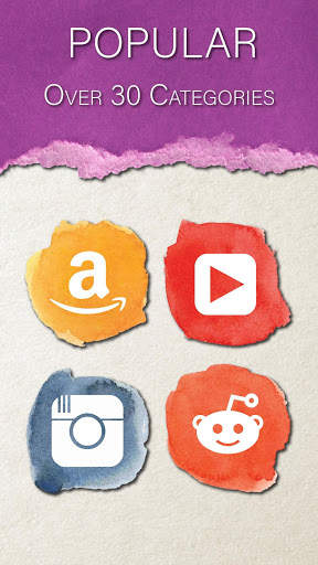 Aquaticons - Watercolor Icon Pack for Launchers screenshot 2