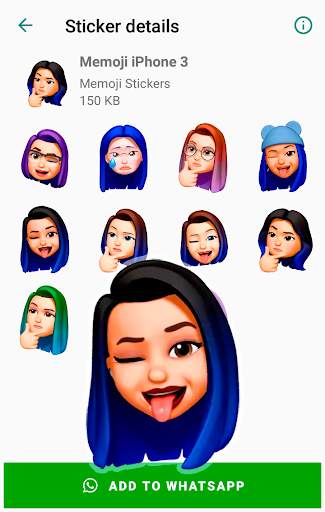 Memoji Apple Stickers for WhatsApp WAStickerApps screenshot 9