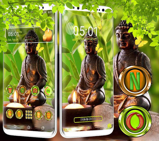 Lord Buddha Launcher Theme screenshot 3
