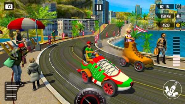 Shoes Car Racing Unlimted Fun screenshot 7