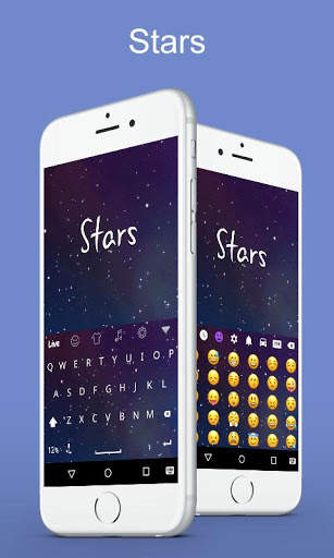 Stars Live Keyboard Theme screenshot 2