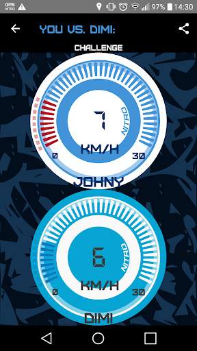GPS Speedy Nitro - Wear Windsurfer HUD screenshot 13