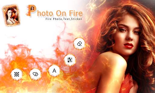 Photo On Fire - Fire Photo ,Text, Sticker 🔥🖼️ screenshot 1