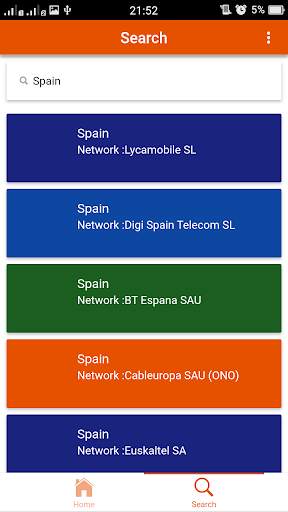 Mobile Country Codes and Mobile Network Codes screenshot 4