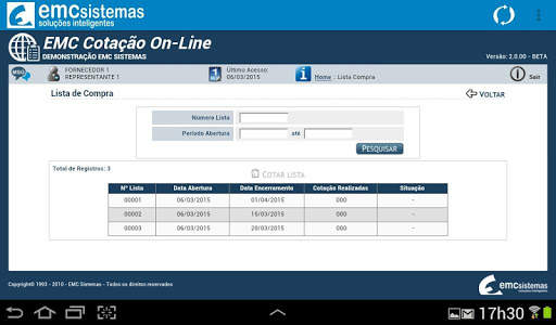 EMC Cotação On-Line screenshot 3