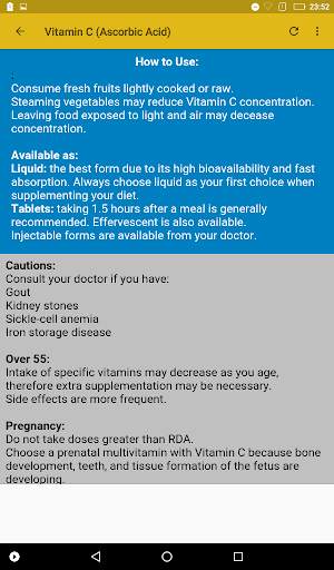 Vitamins and Minerals Guide screenshot 7