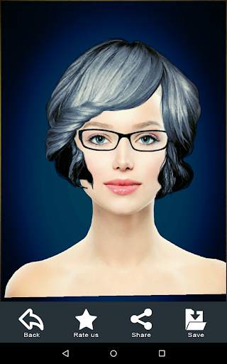 Hairstyle Changer app, virtual makeover women, men screenshot 24