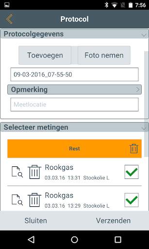 De App voor testo 330i screenshot 6
