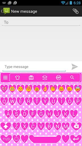 Valentine Heart Emoji Keyboard screenshot 1