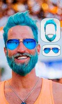 Man Mustache Beard Face Editor 4 تصوير الشاشة