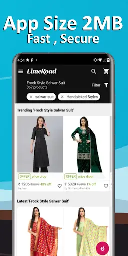 Salwar Suit Online Shopping Flipkart Amazon screenshot 2