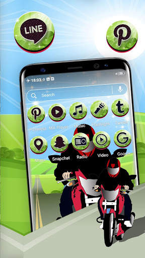 Highway Rider Theme Launcher screenshot 4