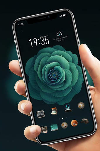 Flower Classic Black Theme Galaxy M20 screenshot 4