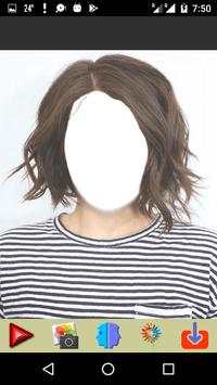 Women Short Hair Style Selfie screenshot 2