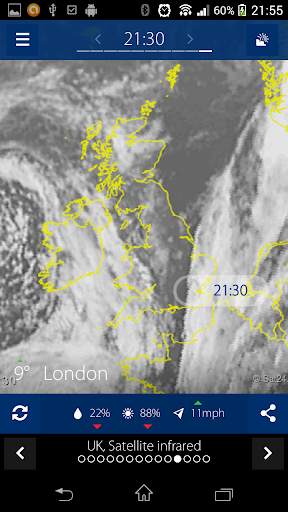 Sat24, Weather satellite screenshot 1