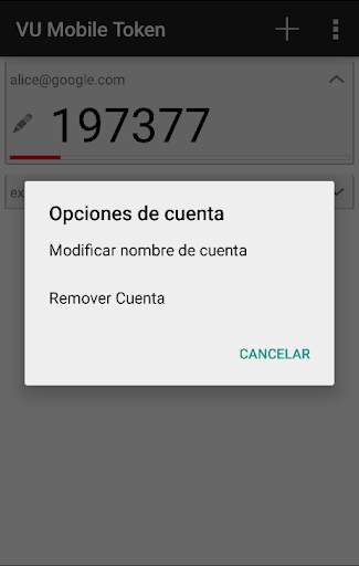 VU Mobile Token screenshot 2