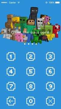 Applock Thmem Minecraft Game screenshot 2