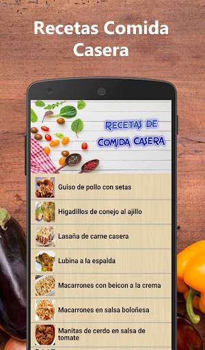 Recetas de comida casera fácil screenshot 2