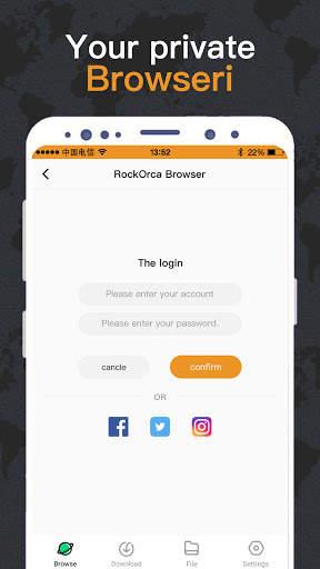 RockOrca Browser screenshot 2