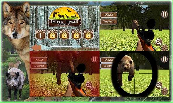 Sniper Jungle Hunting 3D screenshot 4