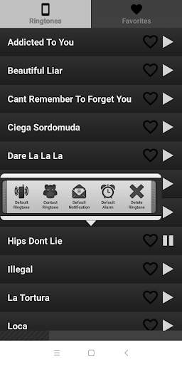 Shakira ringtones free screenshot 3
