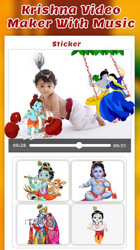 Krishna Video Maker - Krishna Janmashtami Video screenshot 4