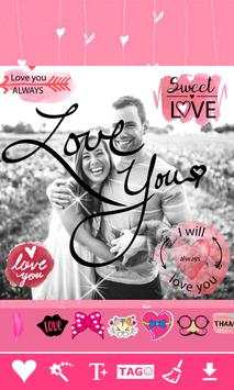 Love Stickers : Romantic Stickers Photo Editor screenshot 1