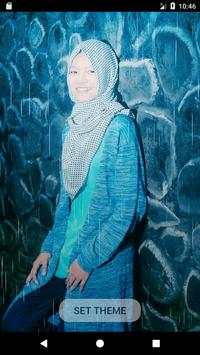 Tema Wanita Hijab Muslimah Animasi screenshot 3