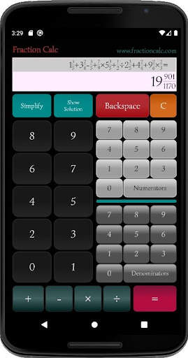 Fraction Calc - Fraction Calculator screenshot 3