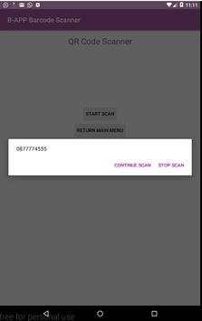 B-APP Barcode Scanner screenshot 1