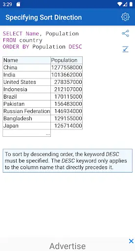 SQL Free screenshot 2