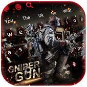 Cool Sniper Gun Keyboard Theme 10001001