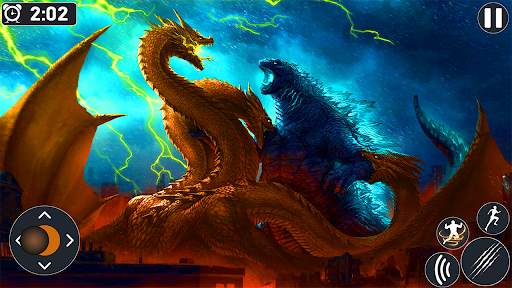 Gorilla Rampage Attack Godzilla Vs King Kong Game screenshot 2