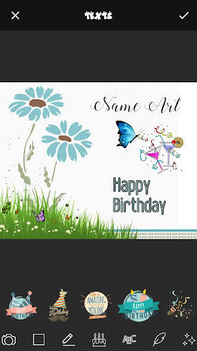 Birthday Cards Name Art Maker screenshot 4