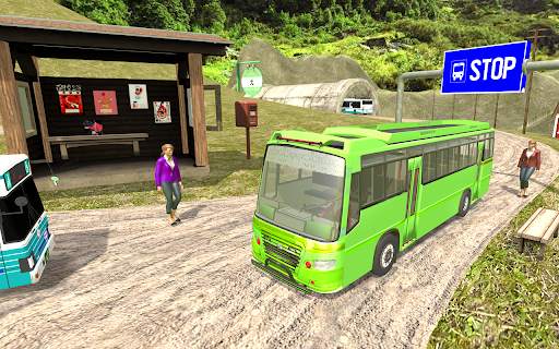 Offroad Mountains Bus Parking Simulator Games 2021 screenshot 2