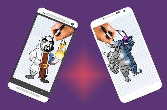 How To Draw Clash of clans characters screenshot 4