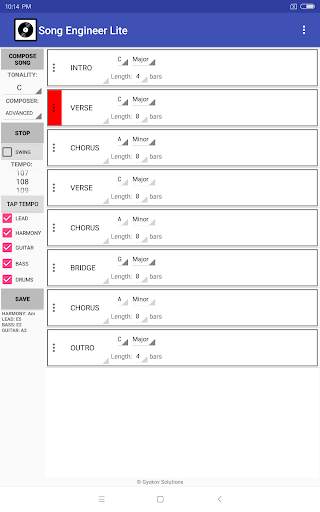 Song Engineer Lite screenshot 1