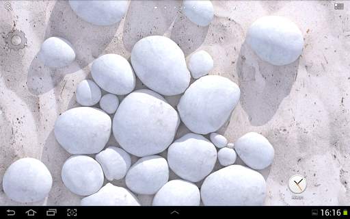 White Pebble Live Wallpaper screenshot 3