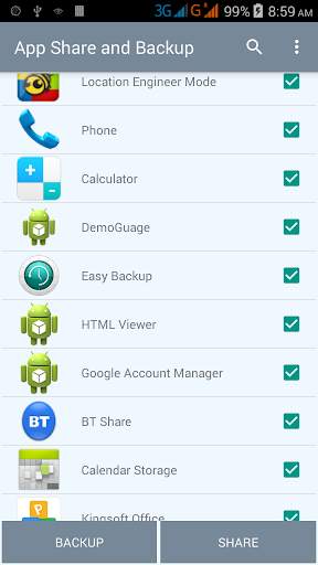App Share and Backup screenshot 2