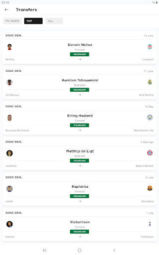 OneFootball - Soccer Scores 14 تصوير الشاشة