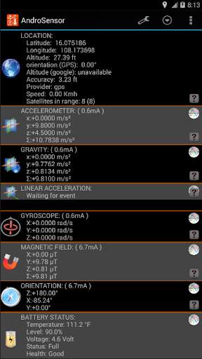 Androsensor - Temperature Sensor App screenshot 6