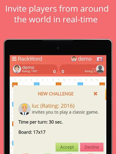 Rackword - Free real-time multiplayer word game screenshot 17