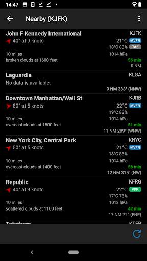 AeroWeather screenshot 2
