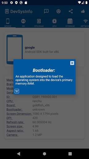 Device Information screenshot 2
