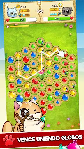 CUTE WARS PUZZLE BATTLE – Gatos vs Perros Match 3 screenshot 1