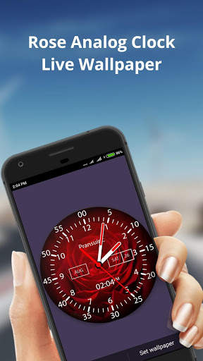 Rose Analog Clock screenshot 2