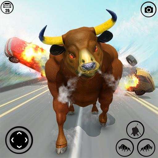 Angry Bull City Attack :Robot Shooting Game Free 1.0.6