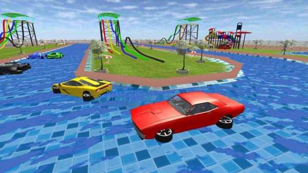 Waterpark Uphill : Adventurous Car Racing screenshot 5