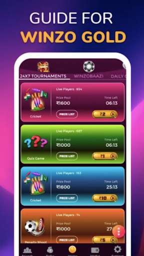 Winzo Winzo Gold Game: Play New Winzo Games Tips screenshot 1
